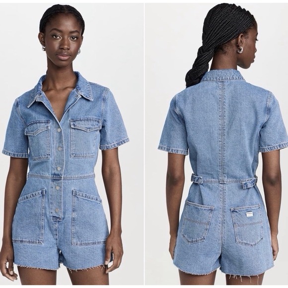 Abrand Pants - Abrand NWT $158 Ada Denim Overalls Jumpsuit One Piece Size Large